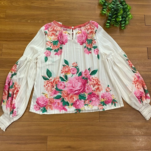 Vici floral boho blouse size large EUC - Picture 5 of 5